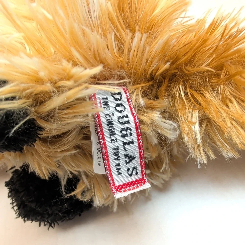 Douglas Cuddle Toys Black Footed Ferret Plush Tan Cream Shaggy Stuffed Animal